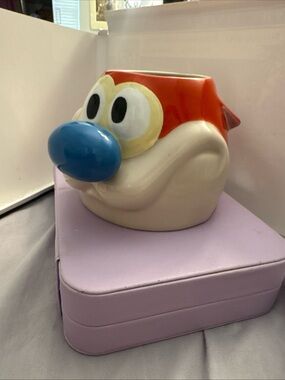 Ren and Stimpy: Stimpy Character Mug in Cream, Blue & Orange
